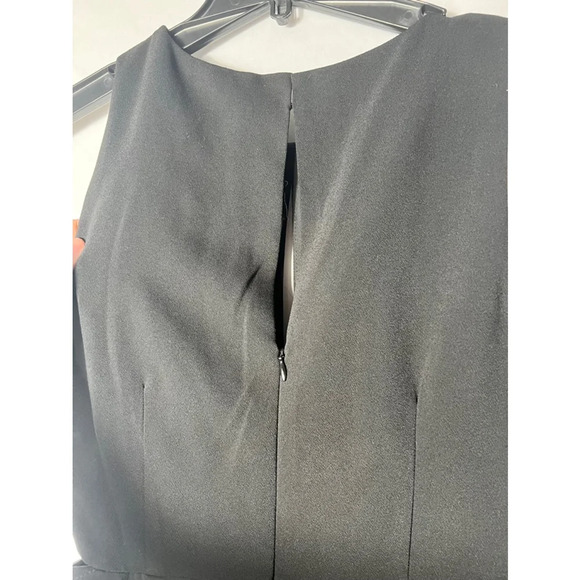 Adelyn Rae Wide-Leg Sleeveless‎ Keyhole Jumpsuit Small Black - Picture 6 of 11